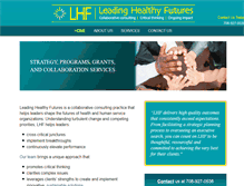 Tablet Screenshot of leadinghealthyfutures.com